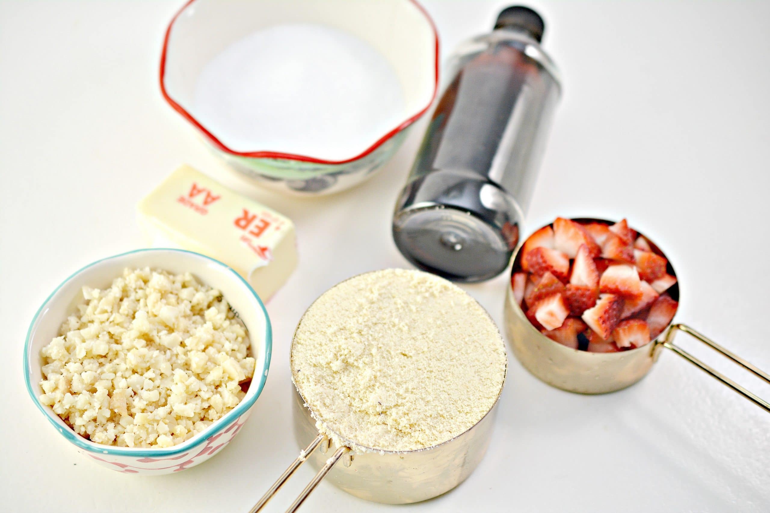Ingredients for Keto Strawberry Macadamia Nut Cookies